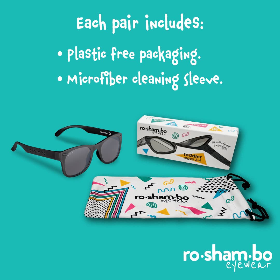 Black Sunglasses for Baby, Kids, Teens & Adults - Wild Child Hat CoRoshambo Eyewear