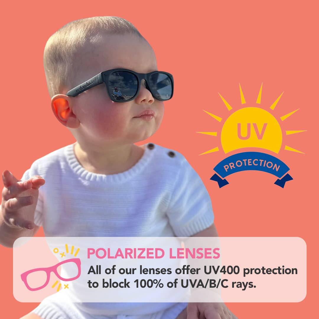 Black Sunglasses for Baby, Kids, Teens & Adults - Wild Child Hat CoRoshambo Eyewear