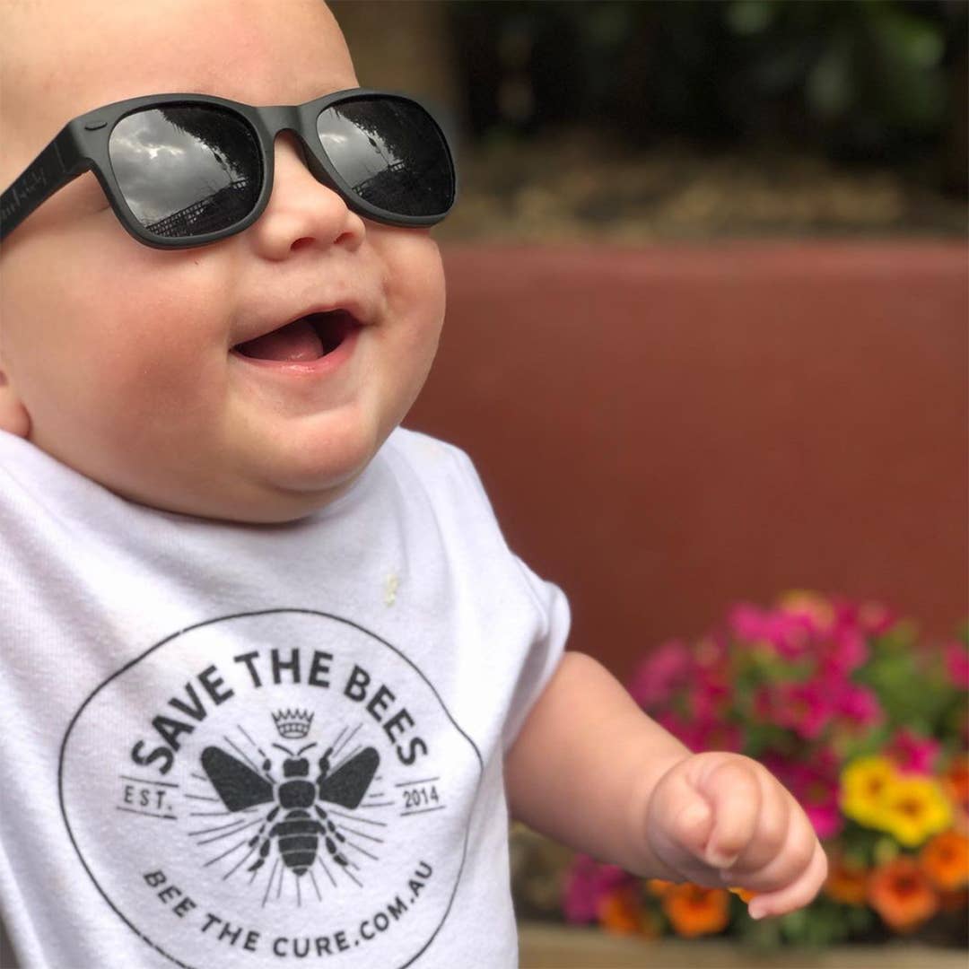 Black Sunglasses for Baby, Kids, Teens & Adults - Wild Child Hat CoRoshambo Eyewear