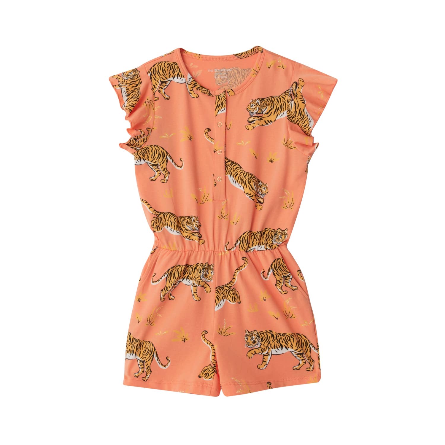 Classic Tiger Playsuit - Wild Child Hat CoThe Striped CatRomper