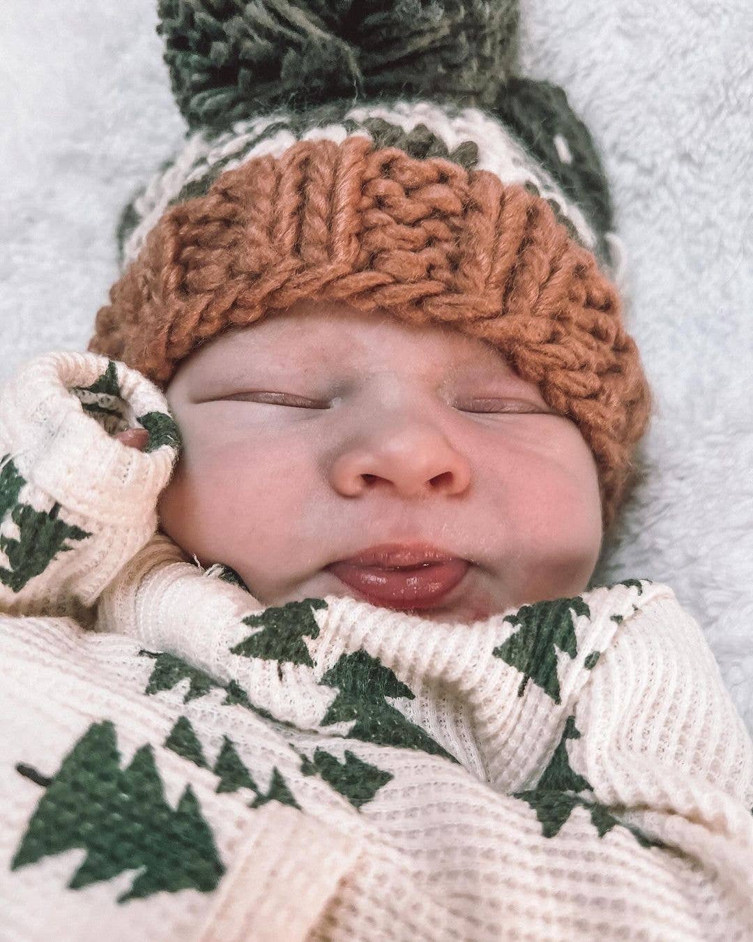 Forest Knit Beanie Hat Loden Baby & Kids - Wild Child Hat CoHuggalugs