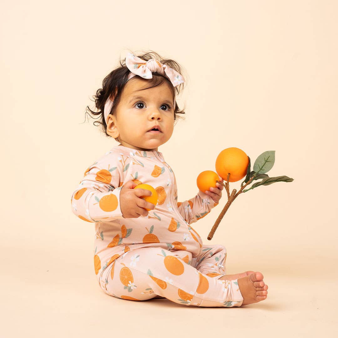 Freshly Squeezed Oranges Bamboo Convertible Pajamas Florida Baby Gift - Wild Child Hat CoEmerson and FriendsPajamas