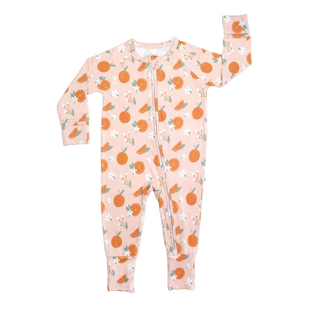 Freshly Squeezed Oranges Bamboo Convertible Pajamas Florida Baby Gift - Wild Child Hat CoEmerson and FriendsPajamas