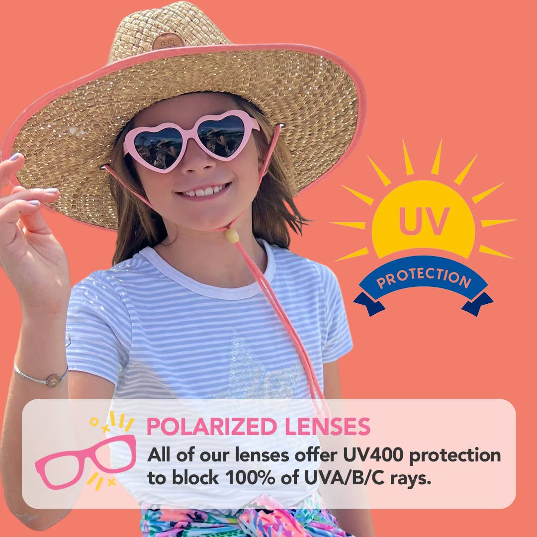 Heart Sunglasses | Peach - Wild Child Hat CoRoshambo Eyewear