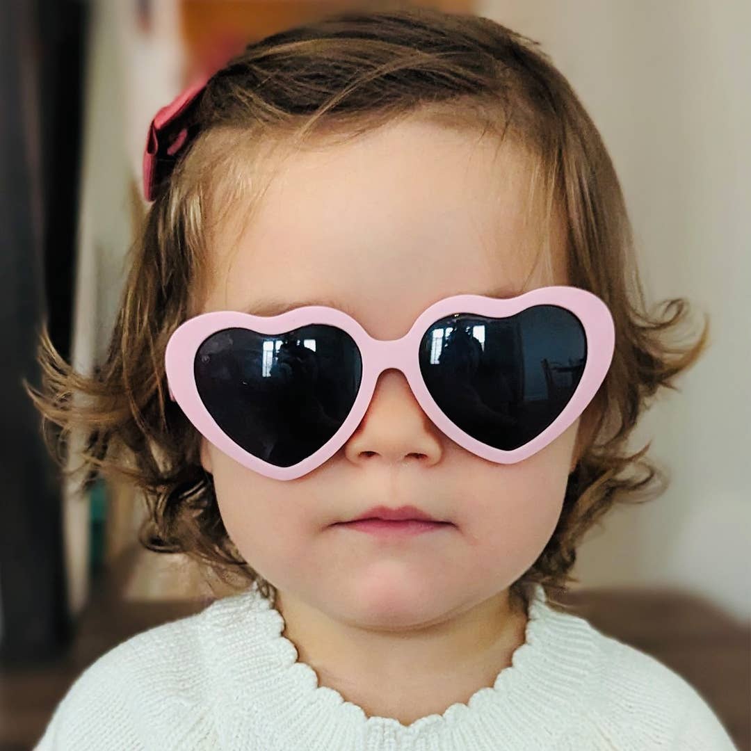 Heart Sunglasses | Peach - Wild Child Hat CoRoshambo Eyewear