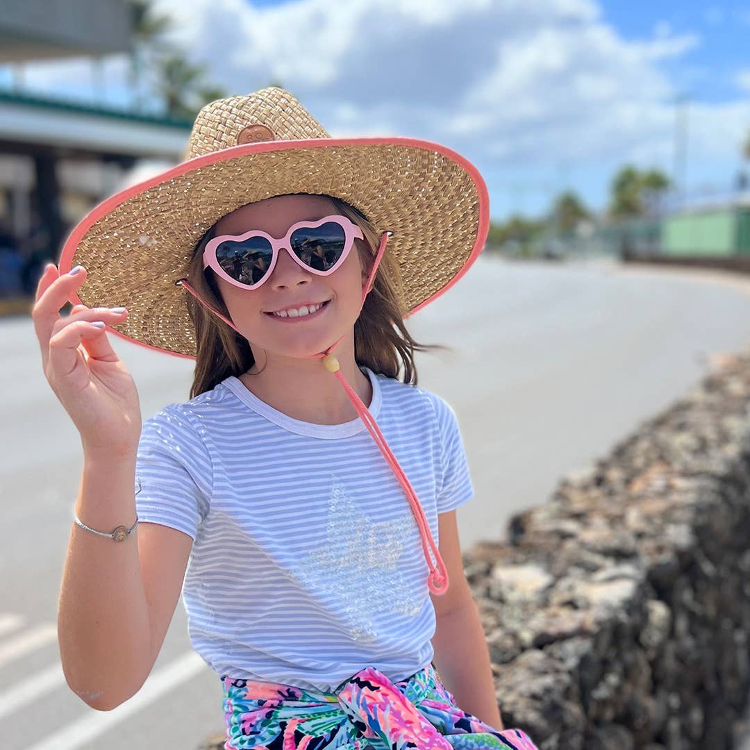 Heart Sunglasses | Peach - Wild Child Hat CoRoshambo Eyewear