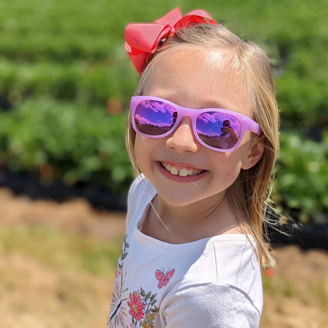 Lavender Glitter Sunglasses - Wild Child Hat CoRoshambo Eyewear