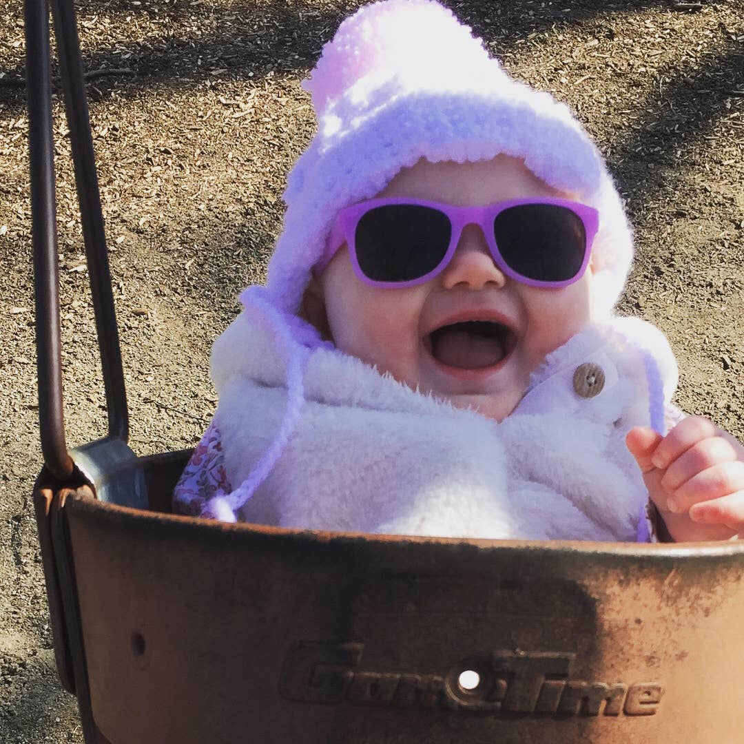 Lavender Glitter Sunglasses - Wild Child Hat CoRoshambo Eyewear