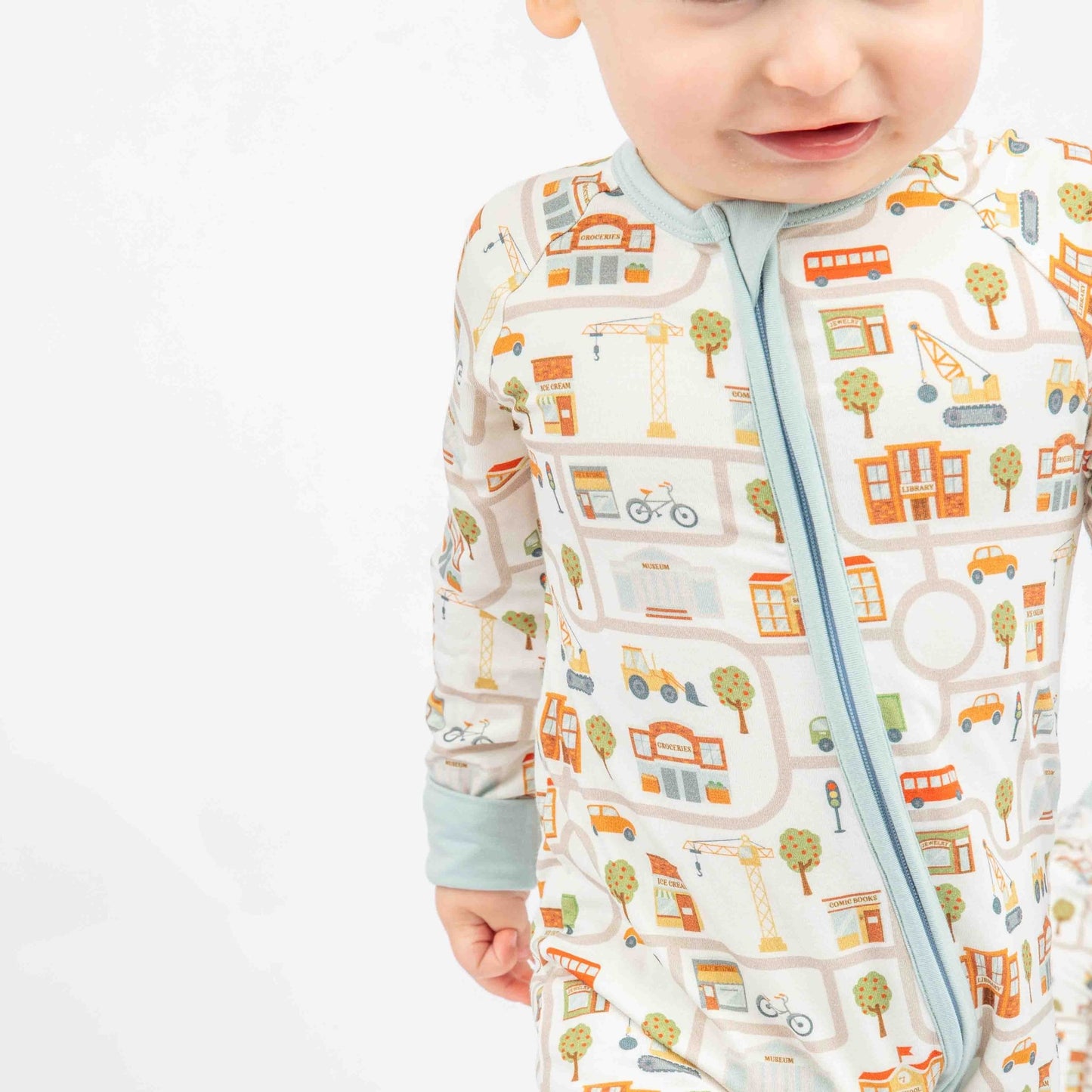 Let's Go! Bamboo Convertible Baby Pajamas - Wild Child Hat CoEmerson and Friends