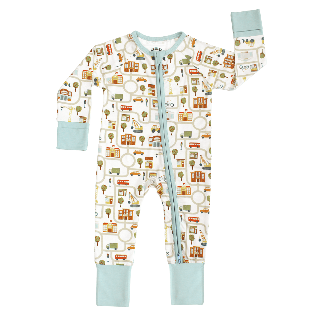 Let's Go! Bamboo Convertible Baby Pajamas - Wild Child Hat CoEmerson and Friends