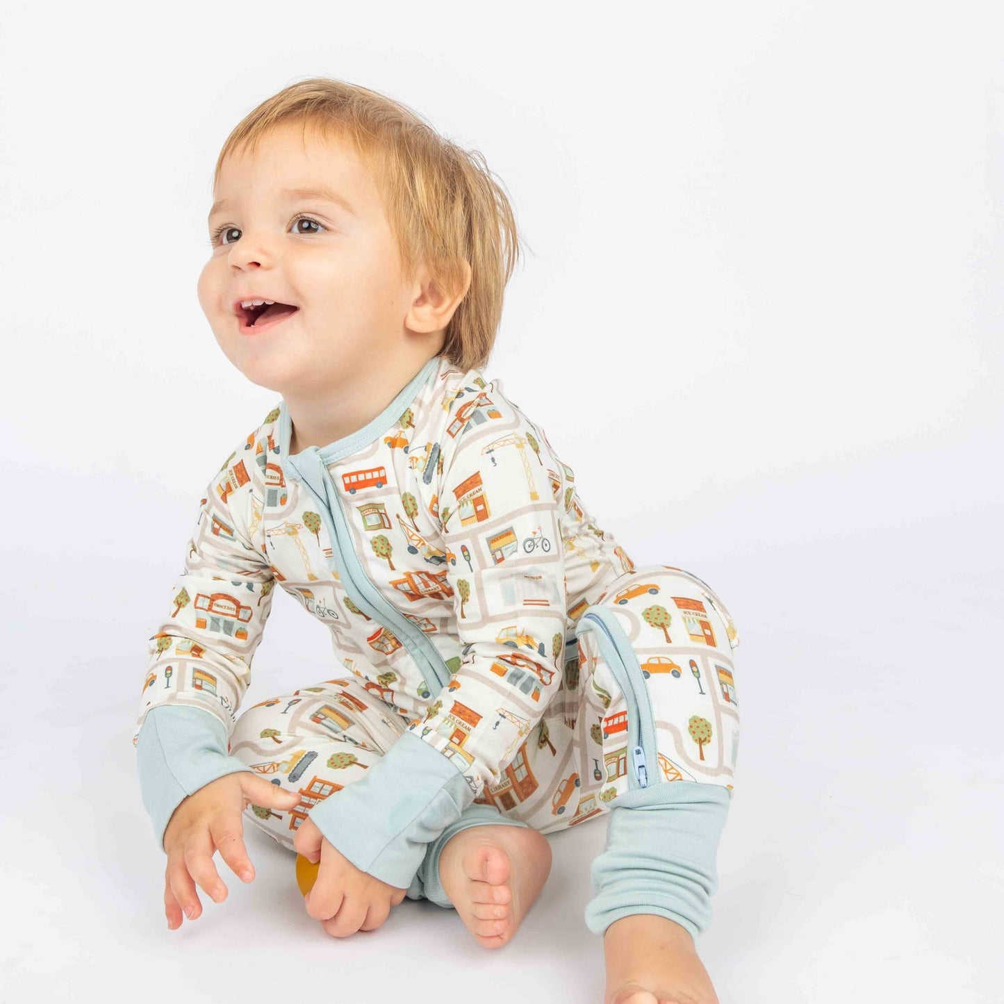 Let's Go! Bamboo Convertible Baby Pajamas - Wild Child Hat CoEmerson and Friends