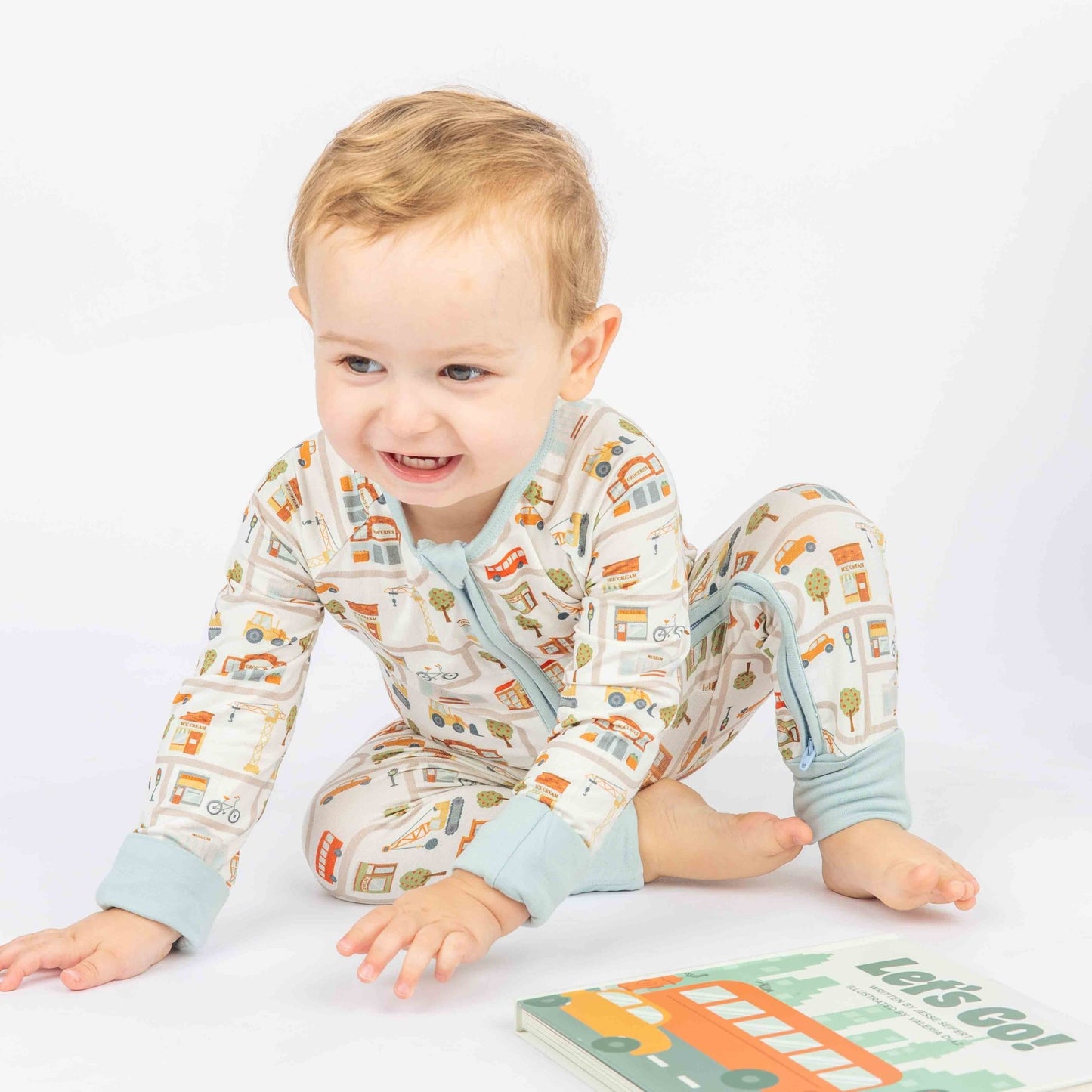 Let's Go! Bamboo Convertible Baby Pajamas - Wild Child Hat CoEmerson and Friends