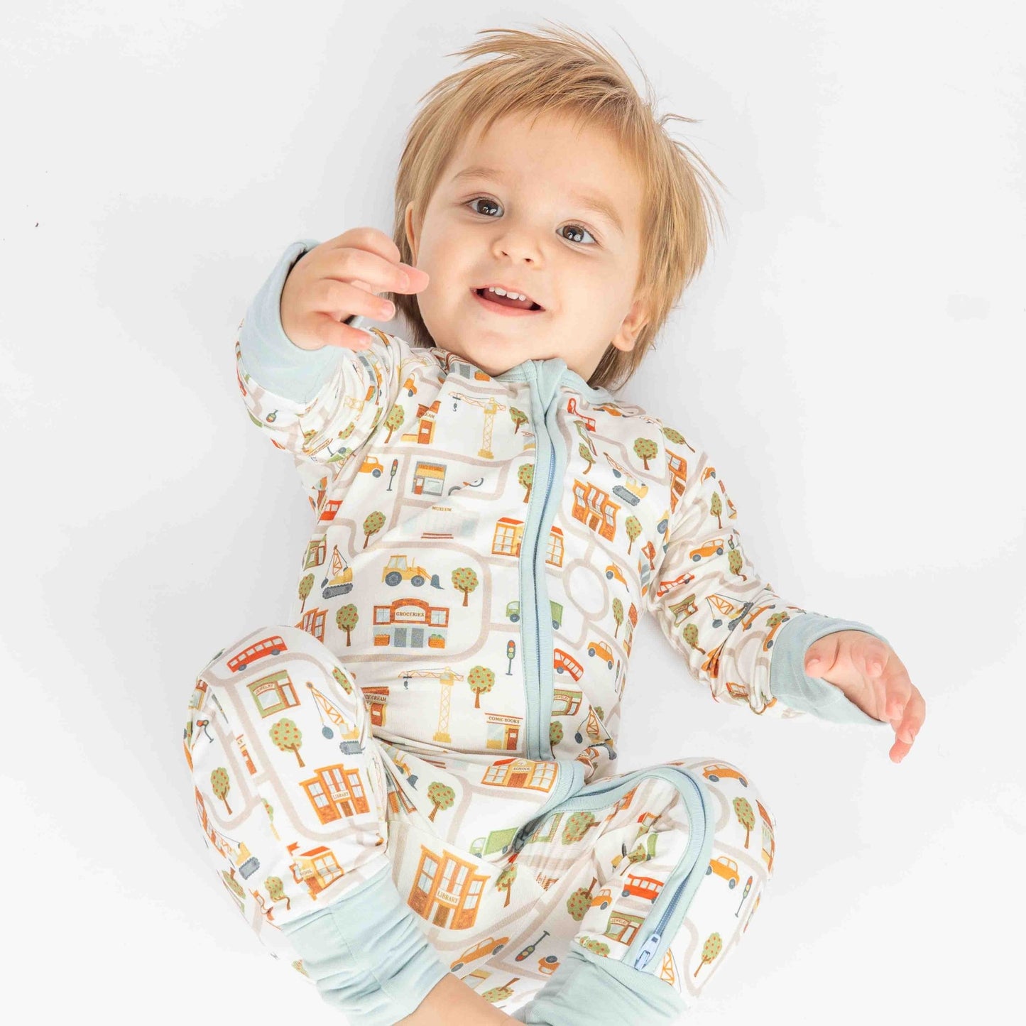 Let's Go! Bamboo Convertible Baby Pajamas - Wild Child Hat CoEmerson and Friends