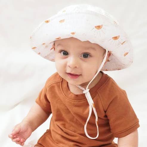 Sunshine Bucket Hat UPF 50+ Baby & Toddler - Wild Child Hat CoHuggalugsSun Hat