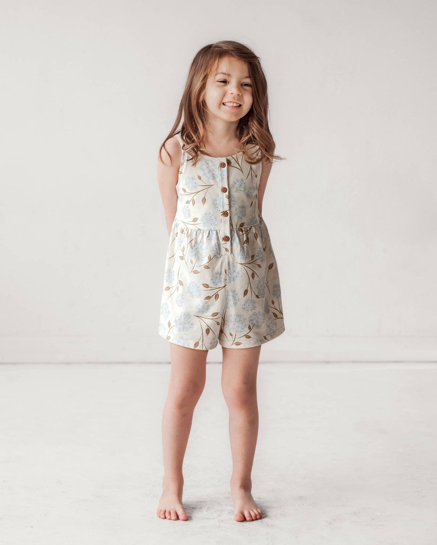 Tank Romper - Hydrangea - Wild Child Hat CoCity Mouse Studio