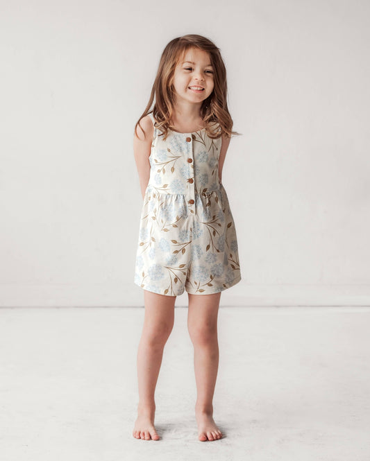 Tank Romper - Hydrangea - Wild Child Hat CoCity Mouse Studio