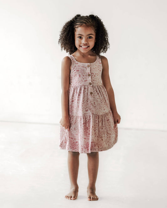 Tiered Tank Dress - Birds and Butterflies - Wild Child Hat CoCity Mouse Studio