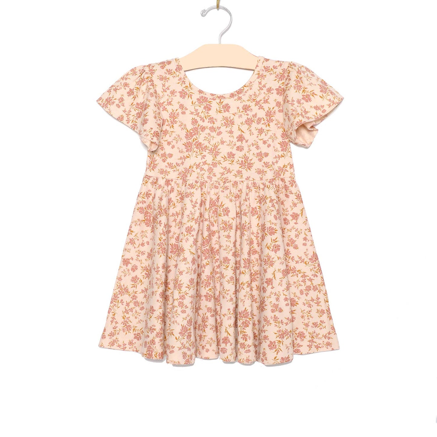 Twirl Dress - Blush Floral - Wild Child Hat CoCity Mouse Studio