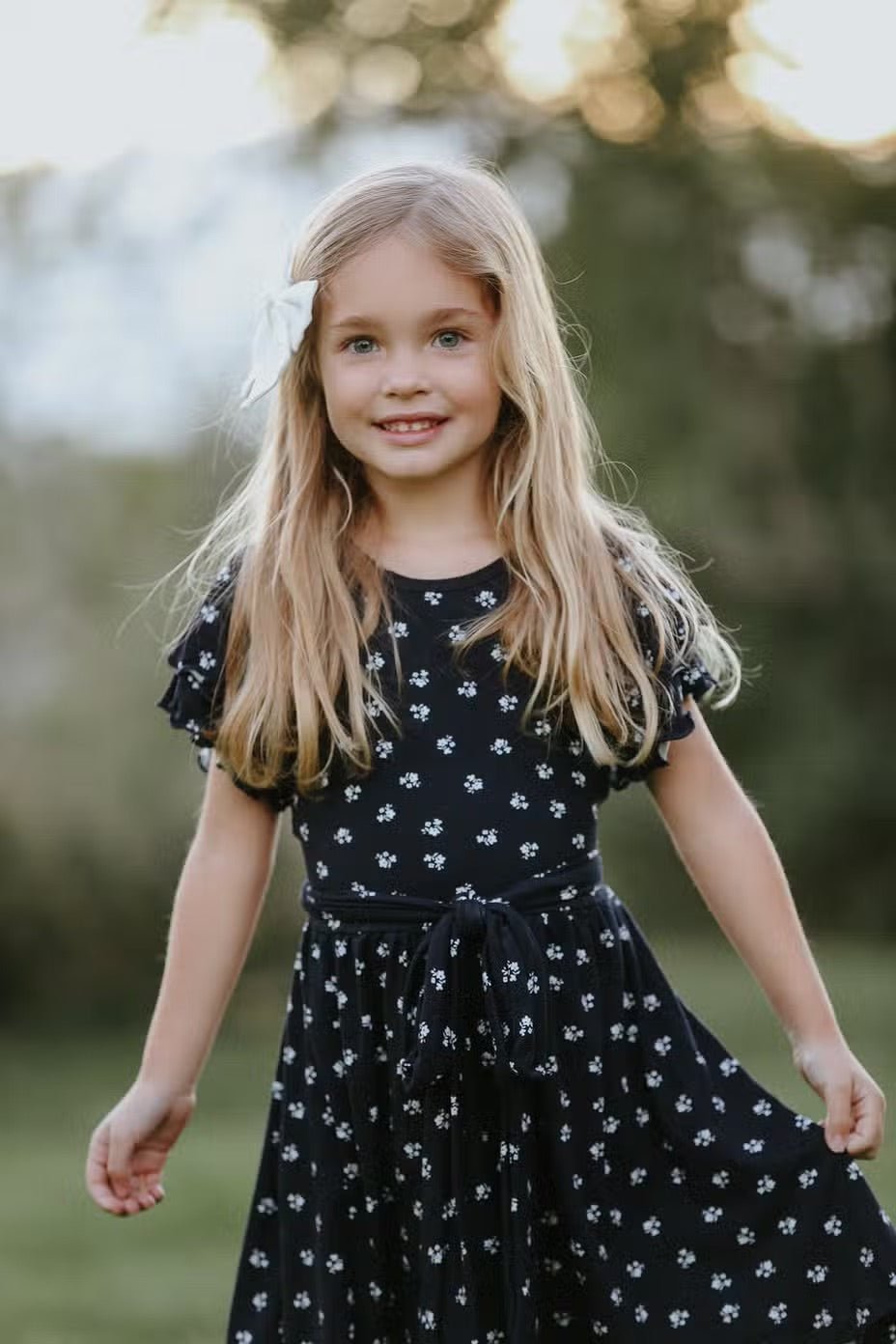 Avery Navy Floral Dress - Wild Child Hat CoNavy FieldsDress