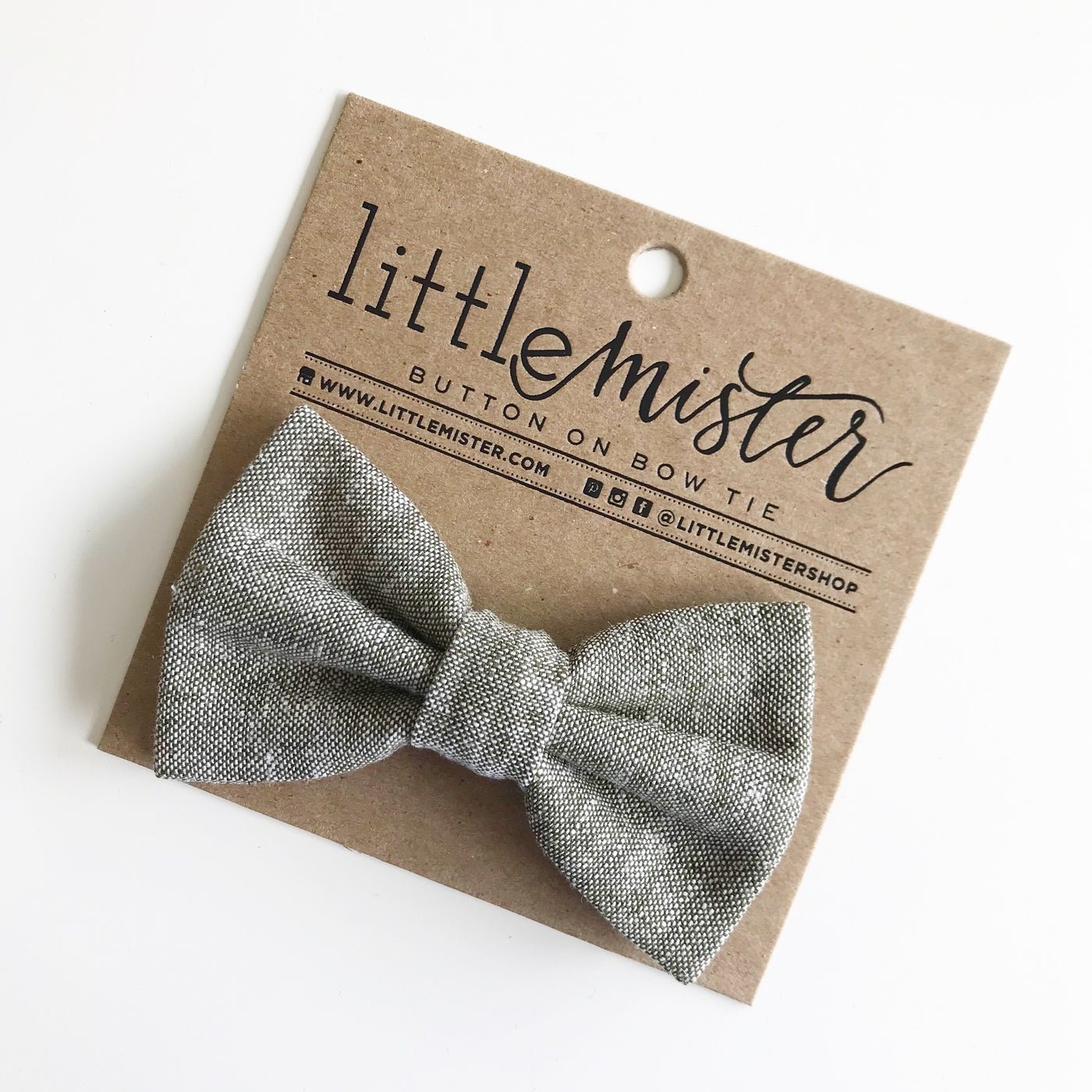 Button On Bow Tie - Wild Child Hat CoLittle MistersBow Tie