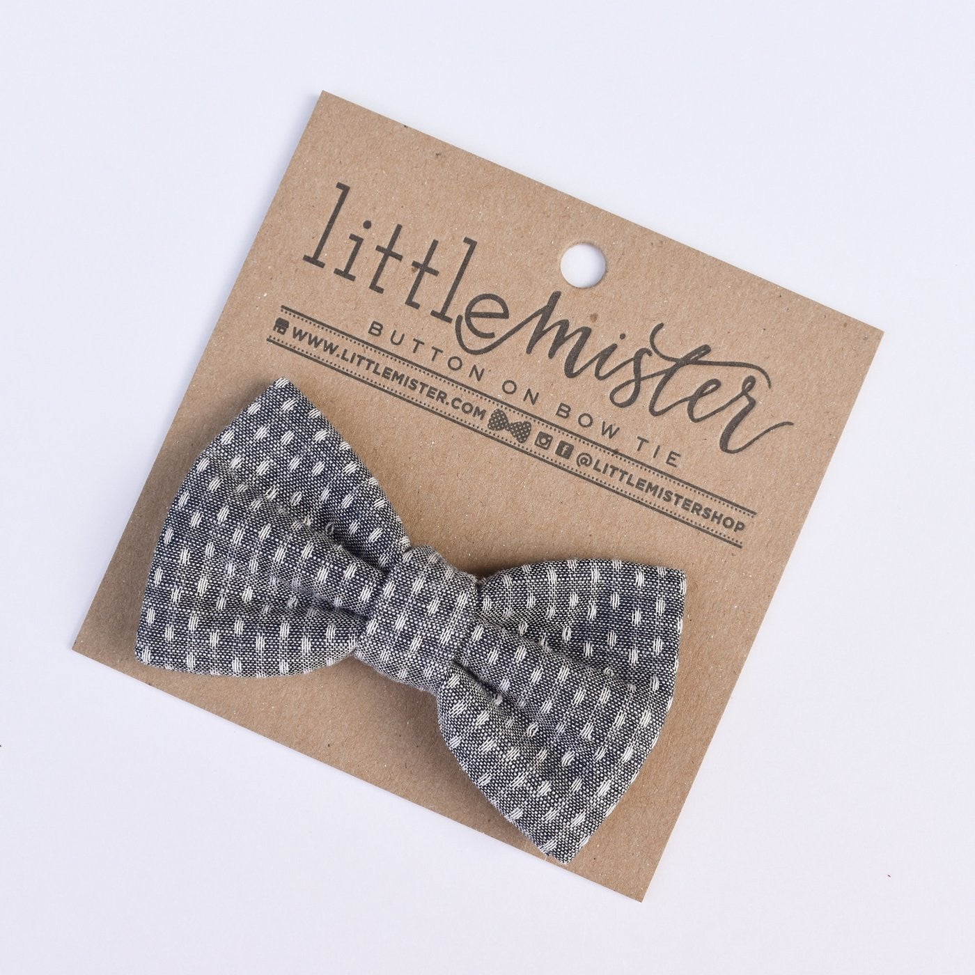 Button On Bow Tie - Wild Child Hat CoLittle MistersBow Tie