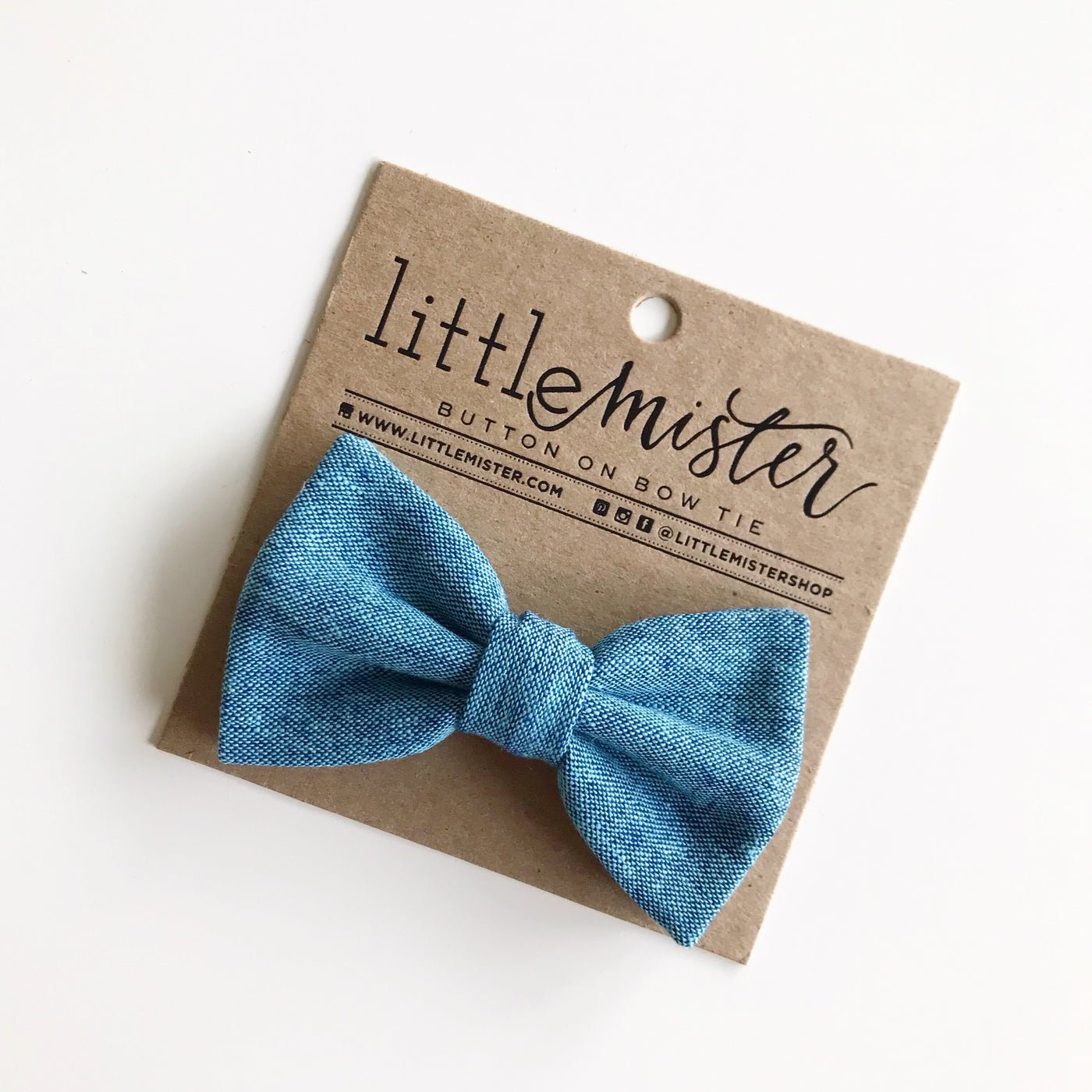 Button On Bow Tie - Wild Child Hat CoLittle MistersBow Tie