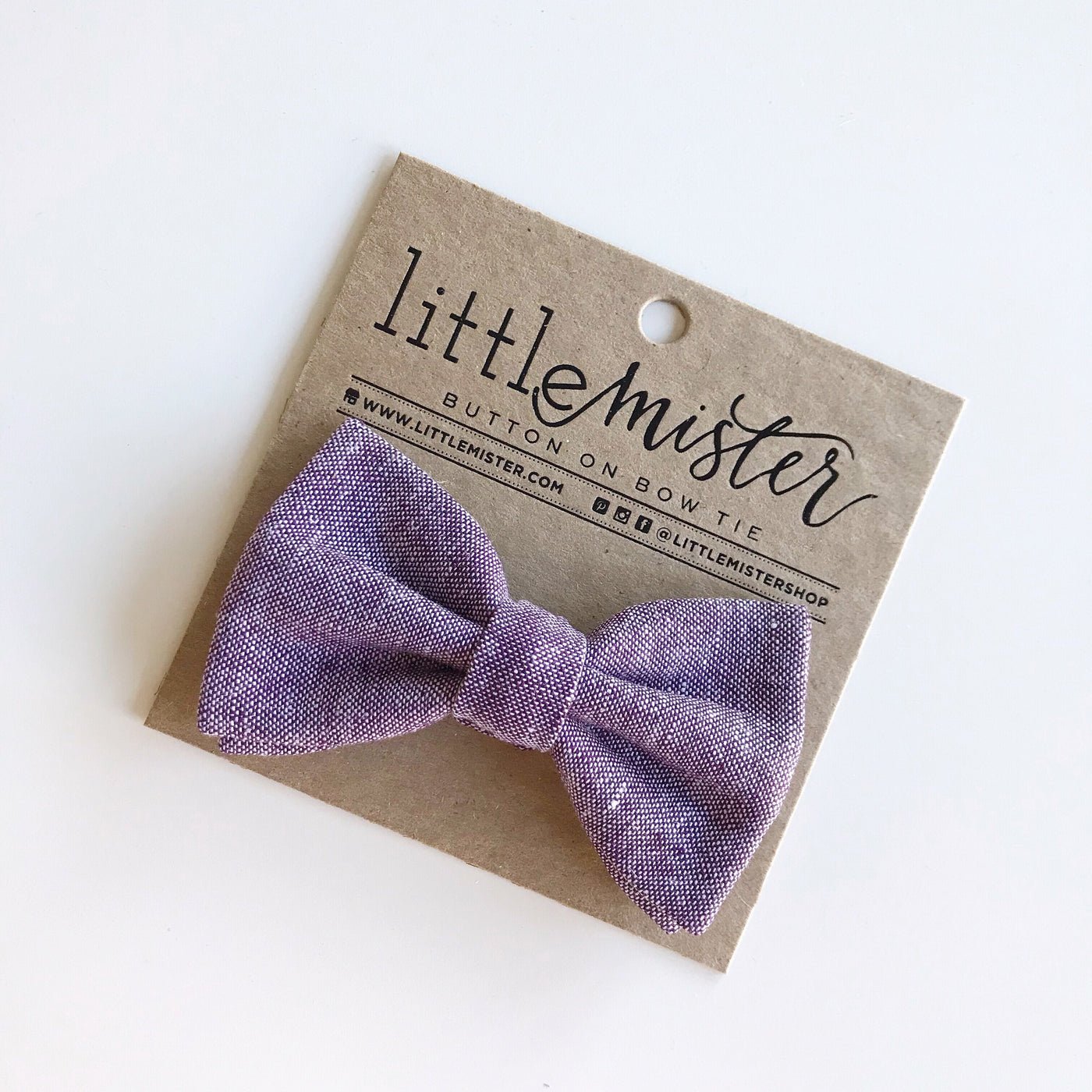 Button On Bow Tie - Wild Child Hat CoLittle MistersBow Tie