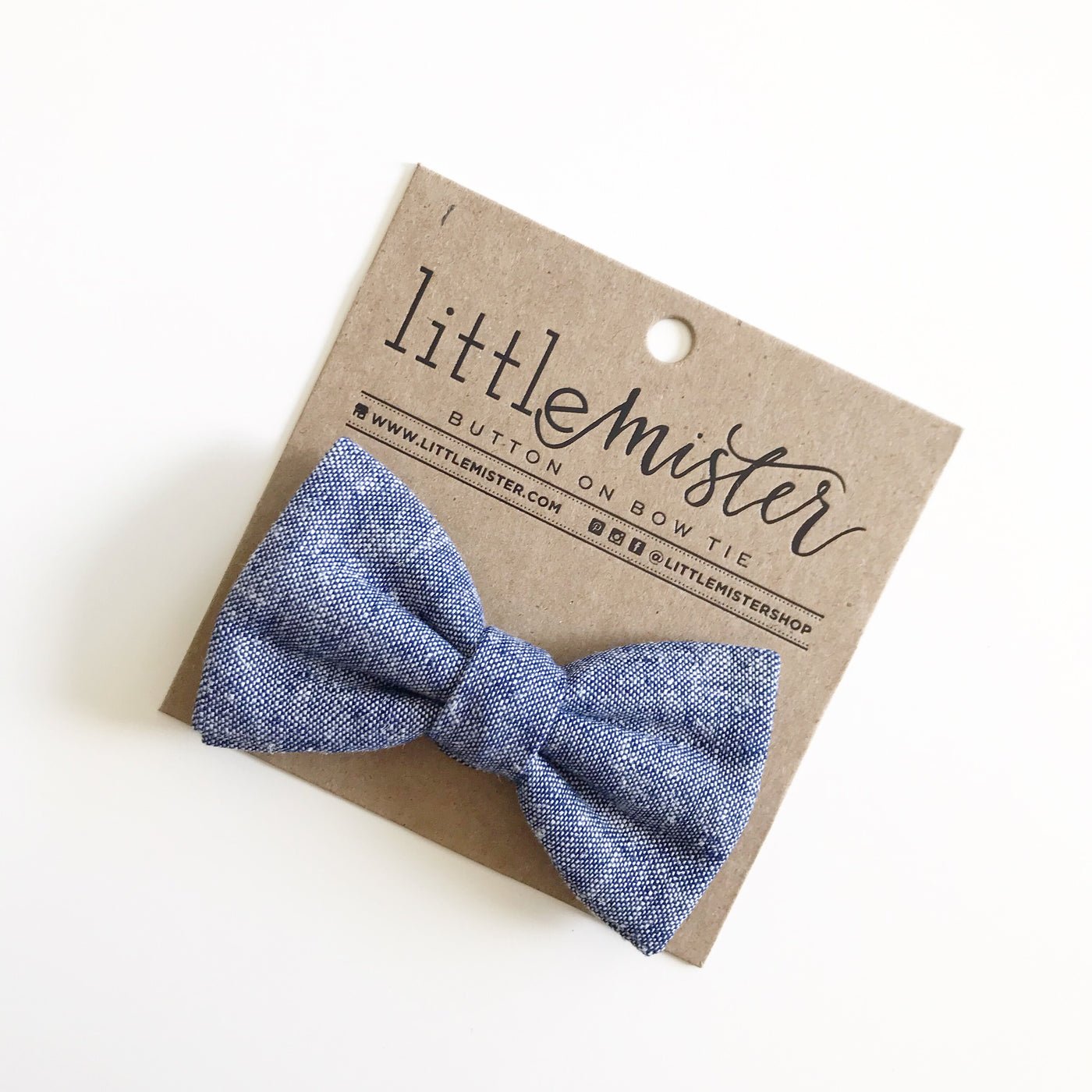 Button On Bow Tie - Wild Child Hat CoLittle MistersBow Tie