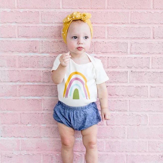 Earthtone Rainbow Baby Onesie - Wild Child Hat CoEmerson and FriendsOnesie