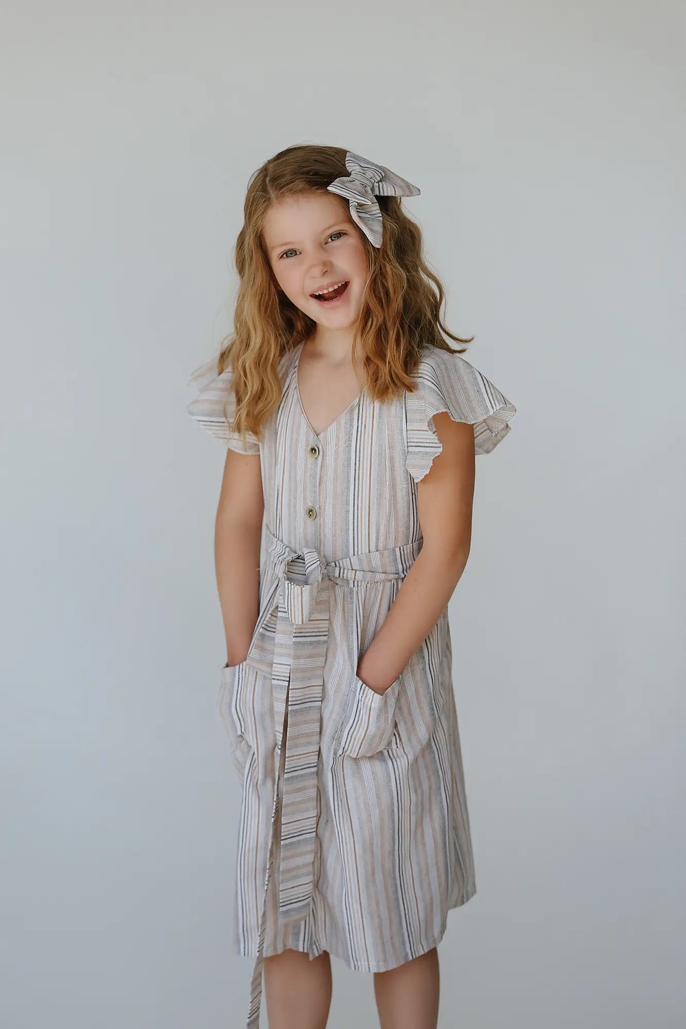 Jasper Linen Full Button Dress - Wild Child Hat CoWoodmouse & ThistleDress