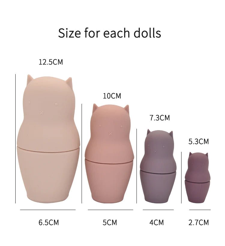Kitty Nesting Doll Teething Toy-Pink - Wild Child Hat CoLittle TeetherTeether