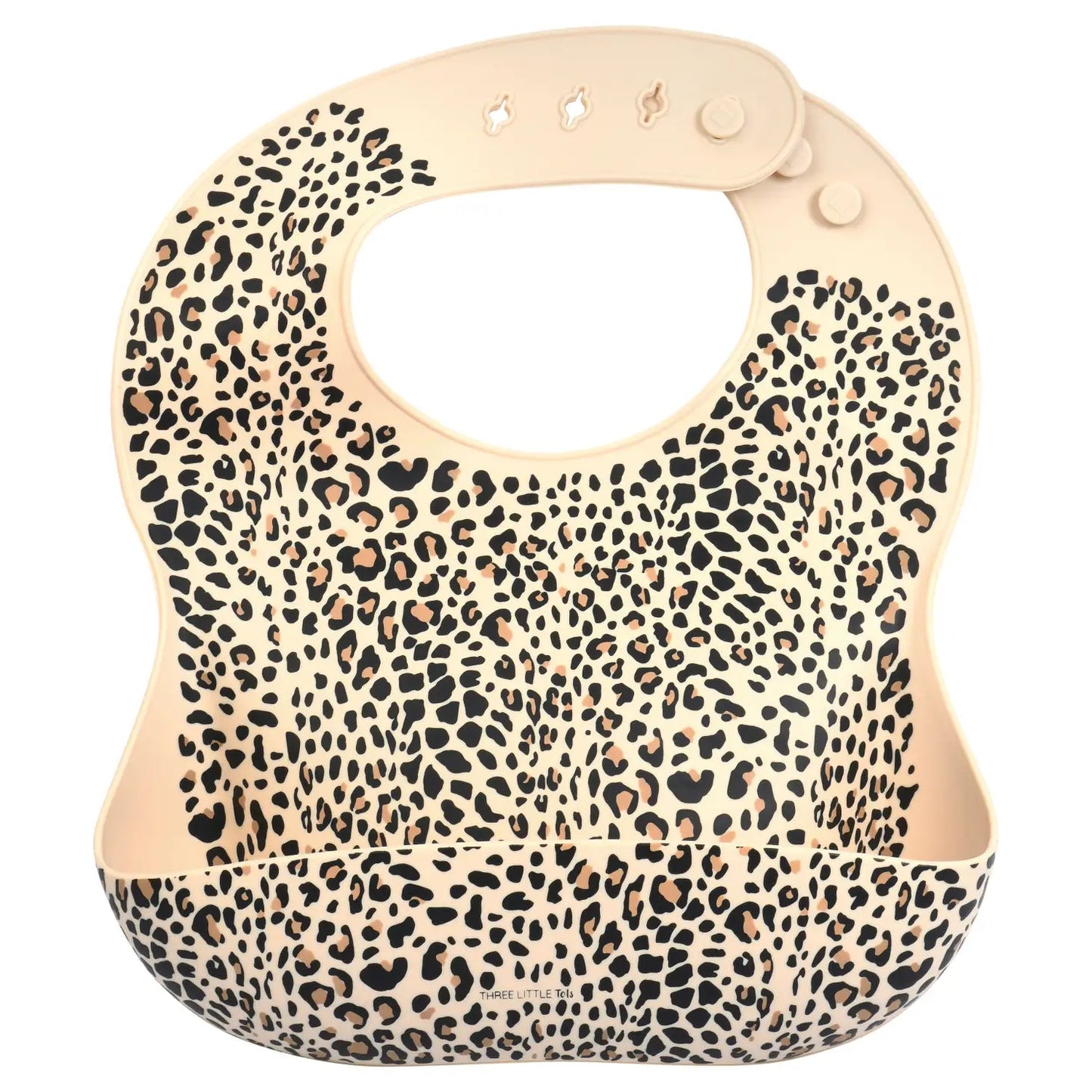 Leopard Print Silicone Bib with Crumb Catcher - Wild Child Hat CoWild Child Hat Co