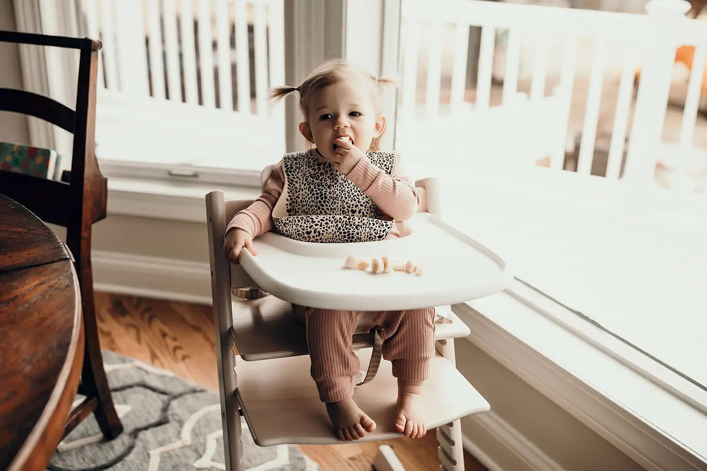 Leopard Print Silicone Bib with Crumb Catcher - Wild Child Hat CoWild Child Hat Co