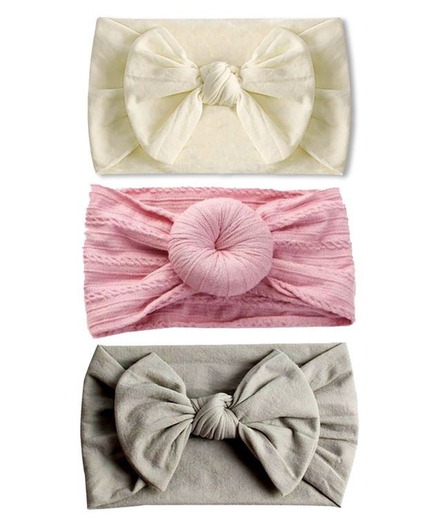 Pink + Grey Headband Set - Wild Child Hat CoEmerson and FriendsHeadband