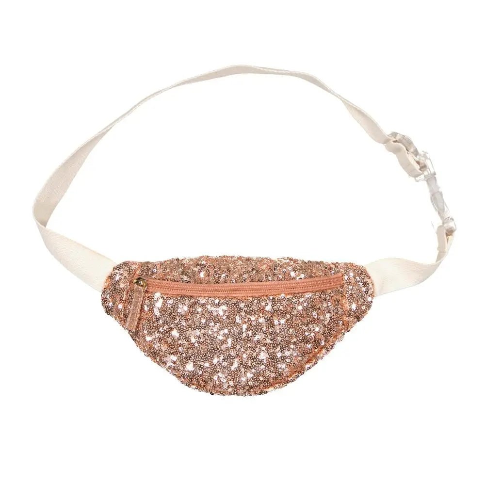 Pink sequin bum bag best sale