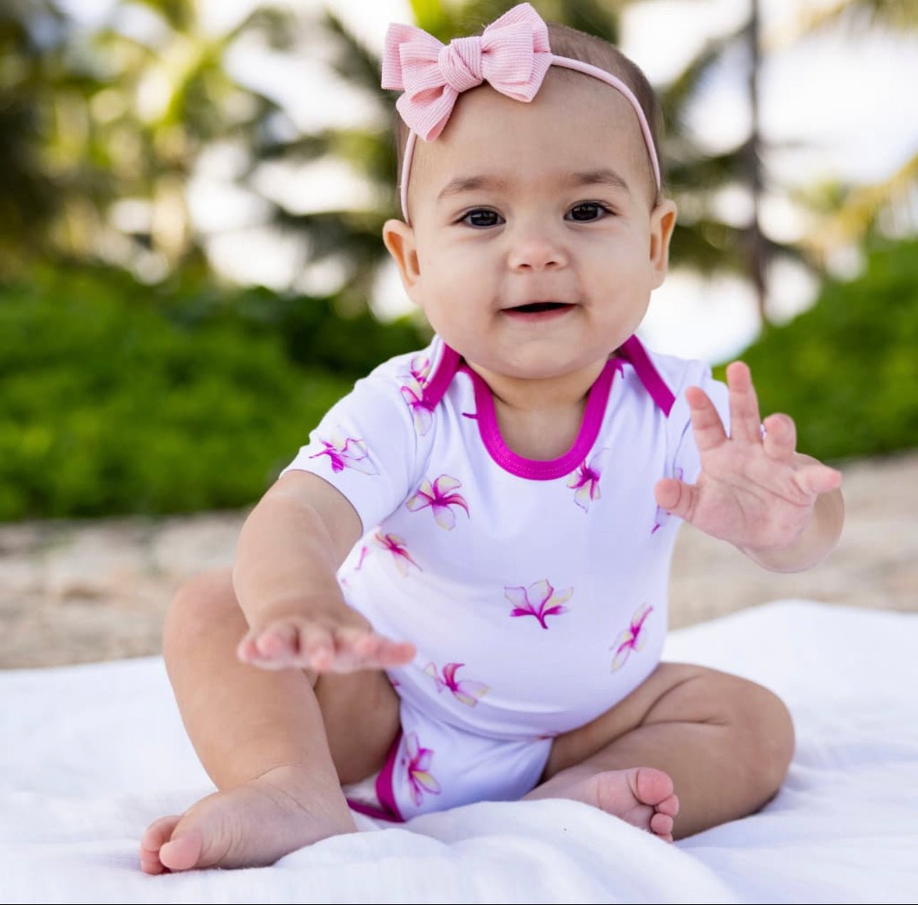 Plumeria Onesie - Wild Child Hat CoCoco MoonOnesie