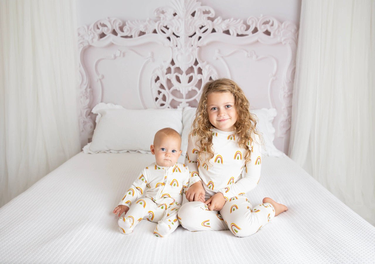 Rainbow 2-Piece Bamboo Child Pajamas - Wild Child Hat CoEmerson and FriendsPajamas