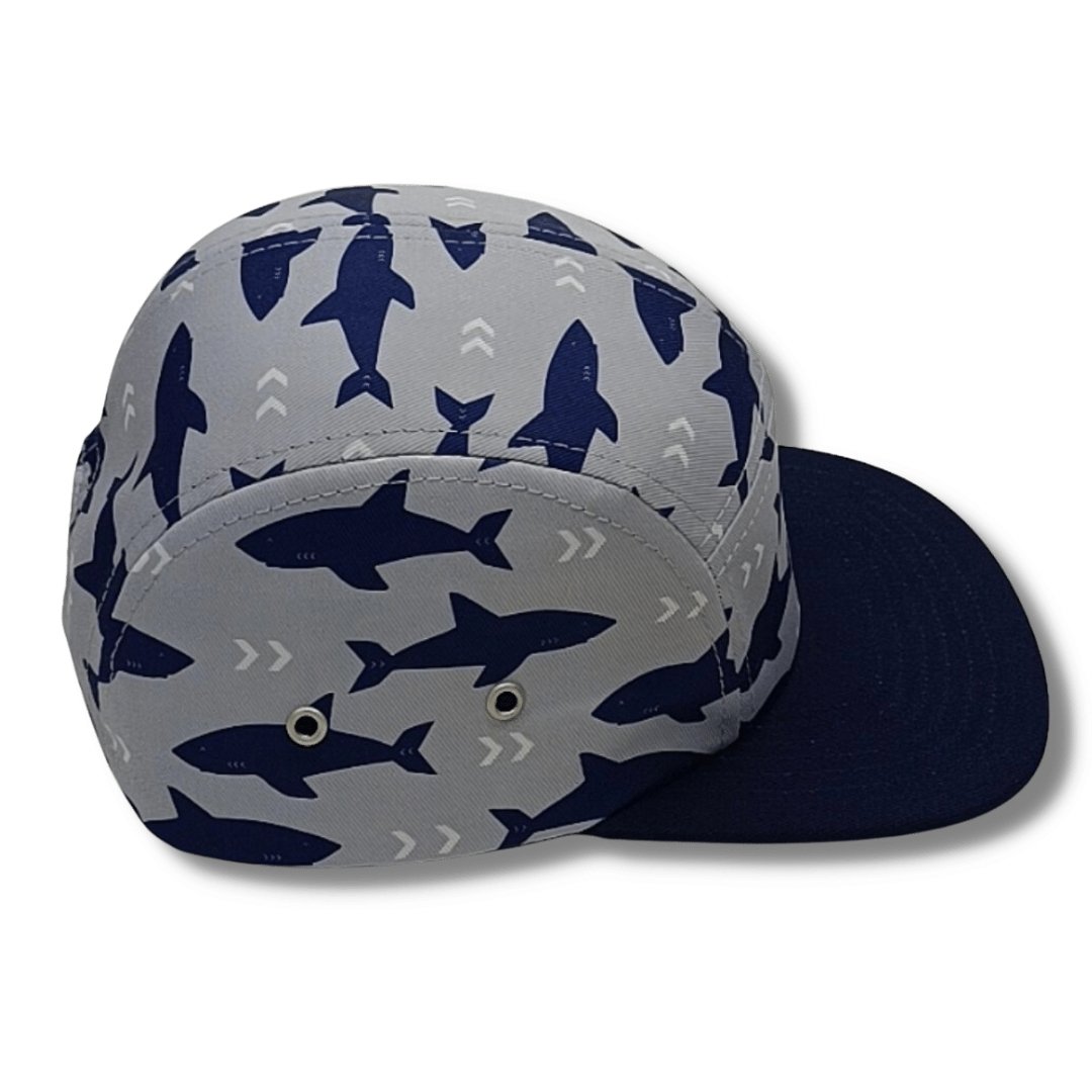 Shark 5 Panel Camp Hat - Wild Child Hat CoWild Child Hat Co