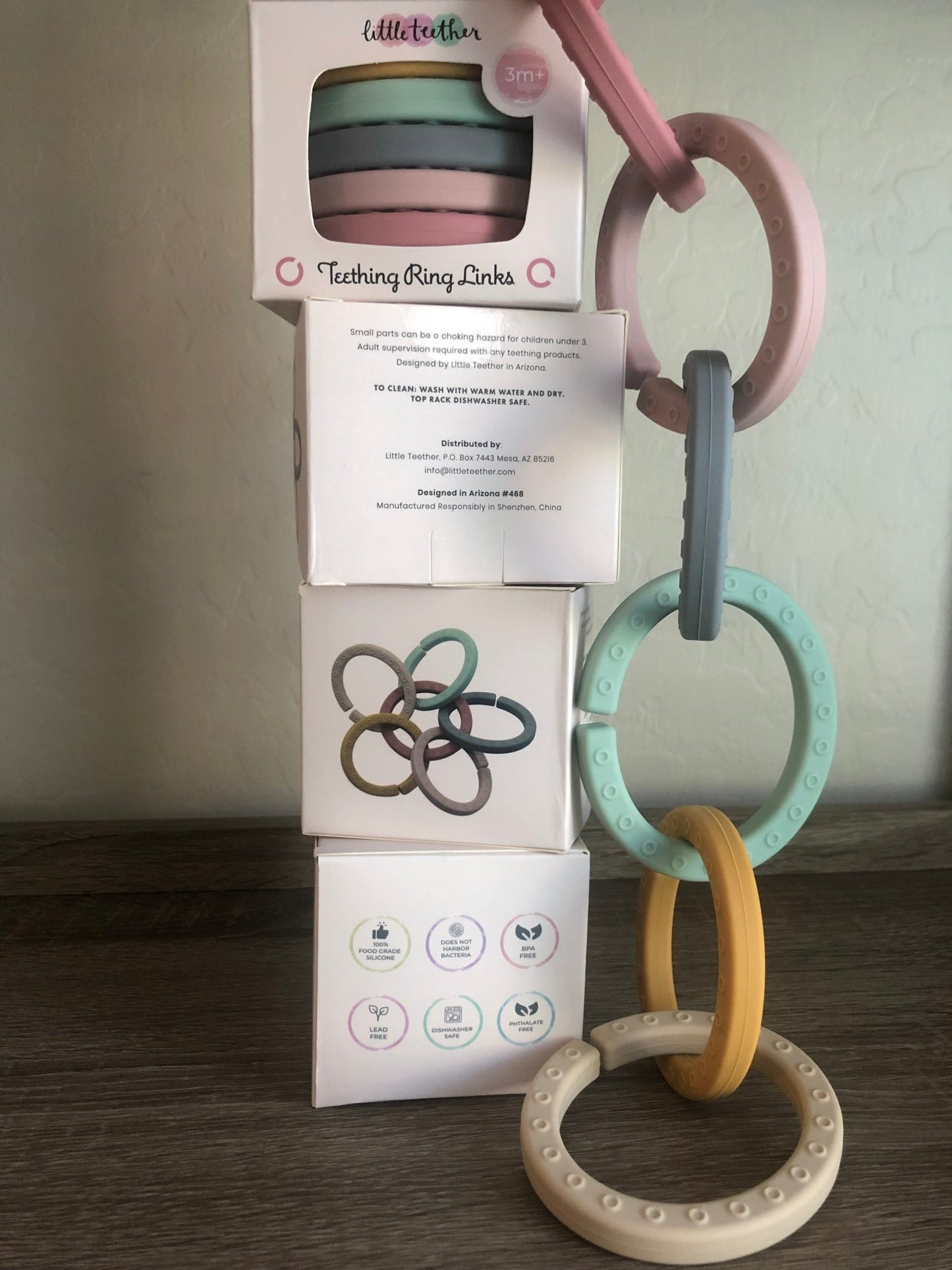 Silicone Toy Link Ring Teether - Wild Child Hat CoLittle TeetherTeether