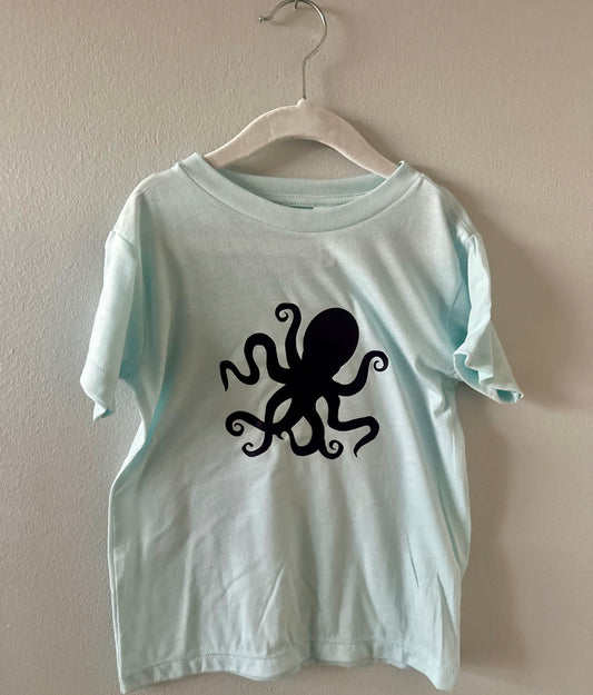 Octopus Toddler Short Sleeved T-Shirt
