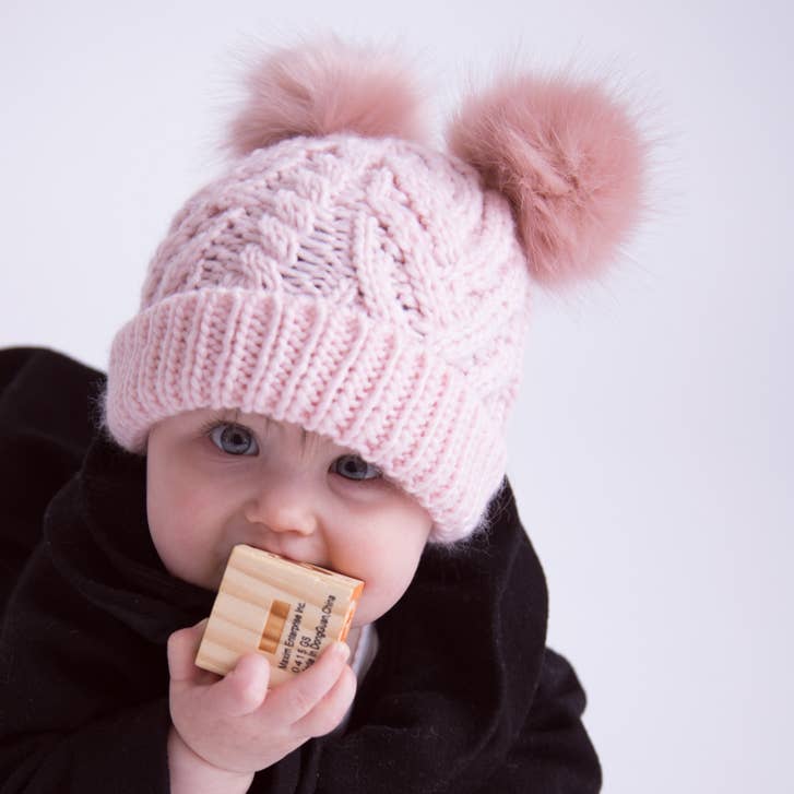 Blush Pink Fluffer Beanie Hat Baby & Kids - Wild Child Hat CoHuggalugs