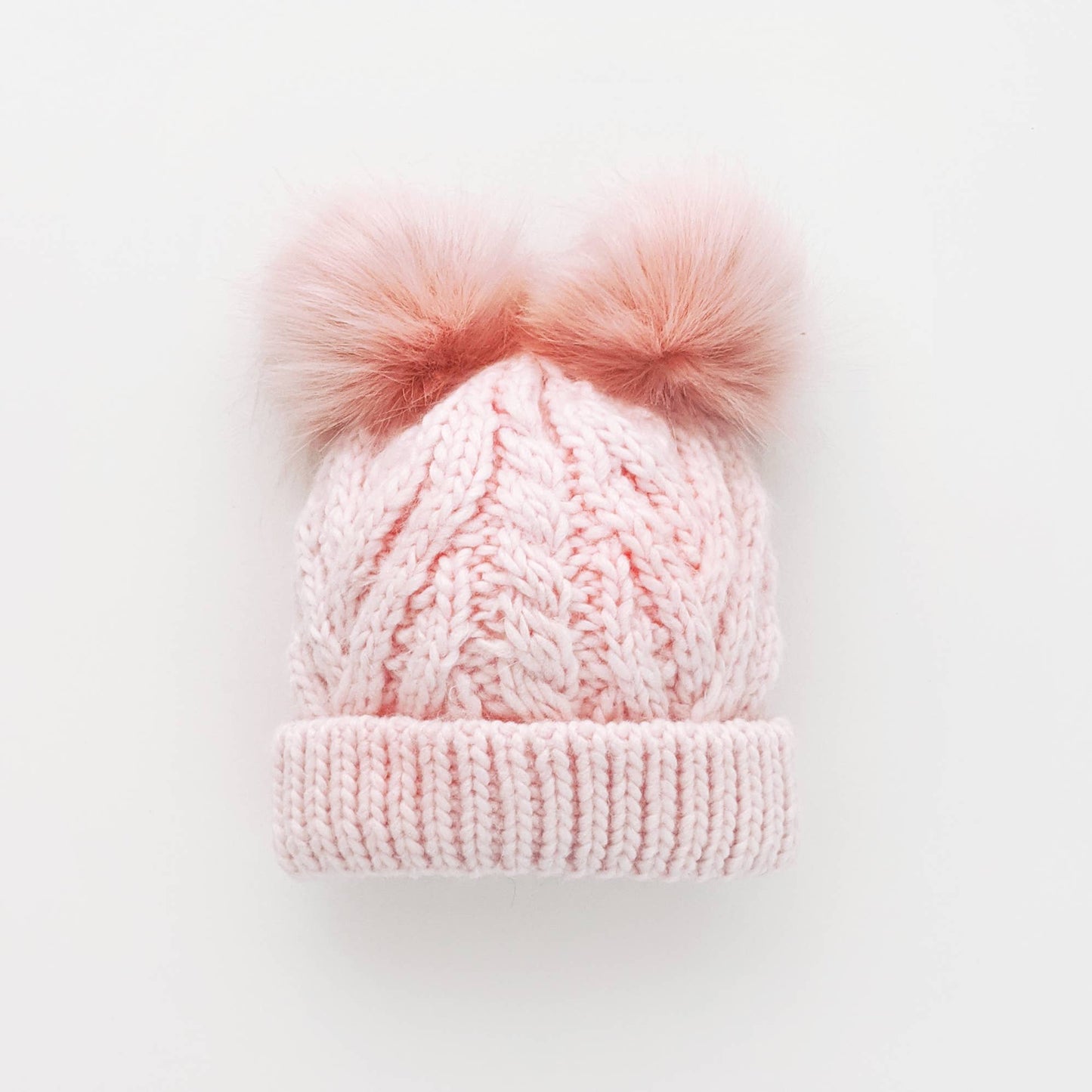 Blush Pink Fluffer Beanie Hat Baby & Kids - Wild Child Hat CoHuggalugs
