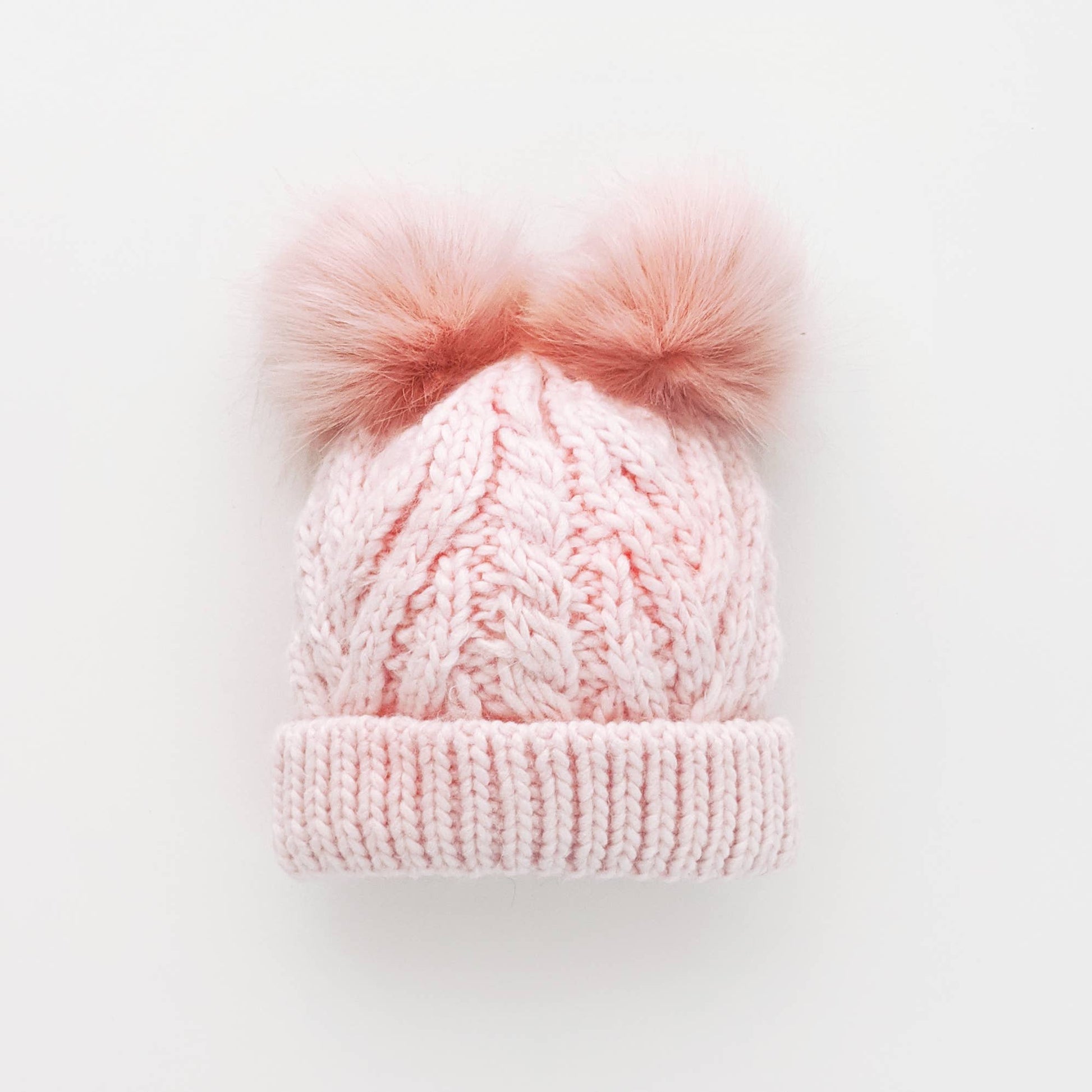 Blush Pink Fluffer Beanie Hat Baby & Kids - Wild Child Hat CoHuggalugs