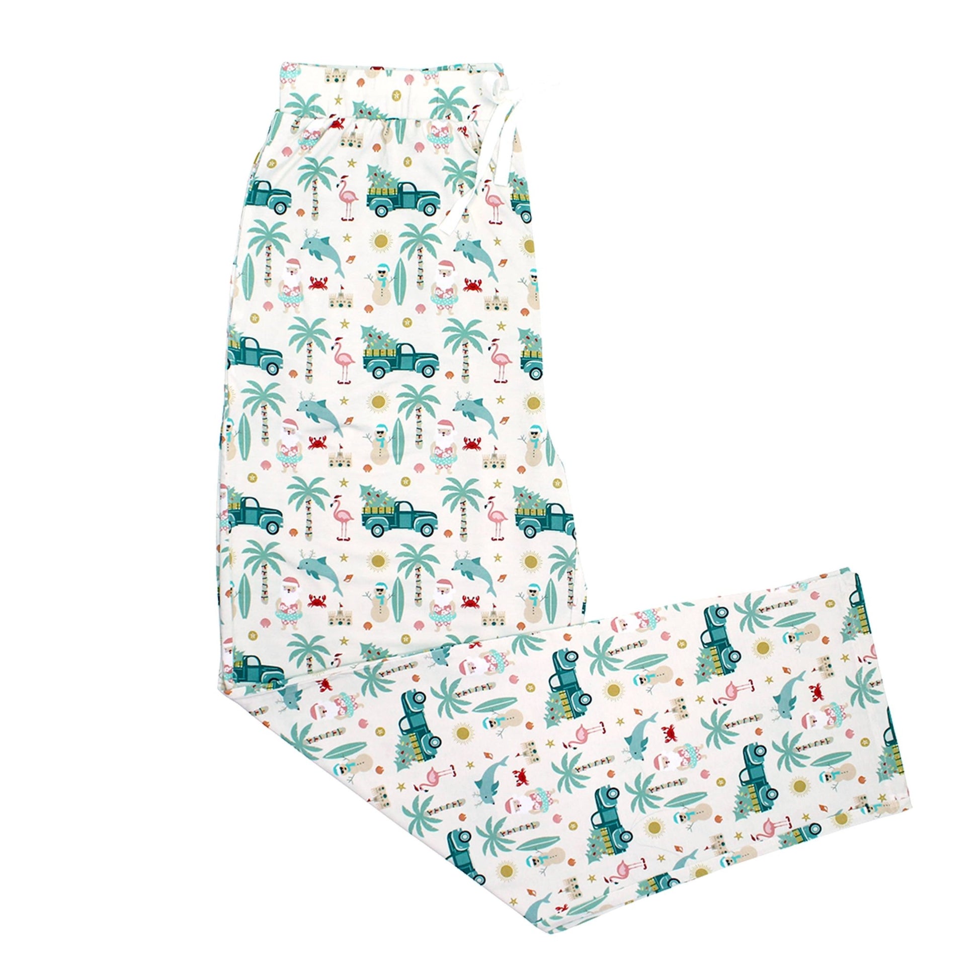 Coastal Christmas Adult Bamboo Pajama Relaxed Lounge Pants - Wild Child Hat CoEmerson and Friends