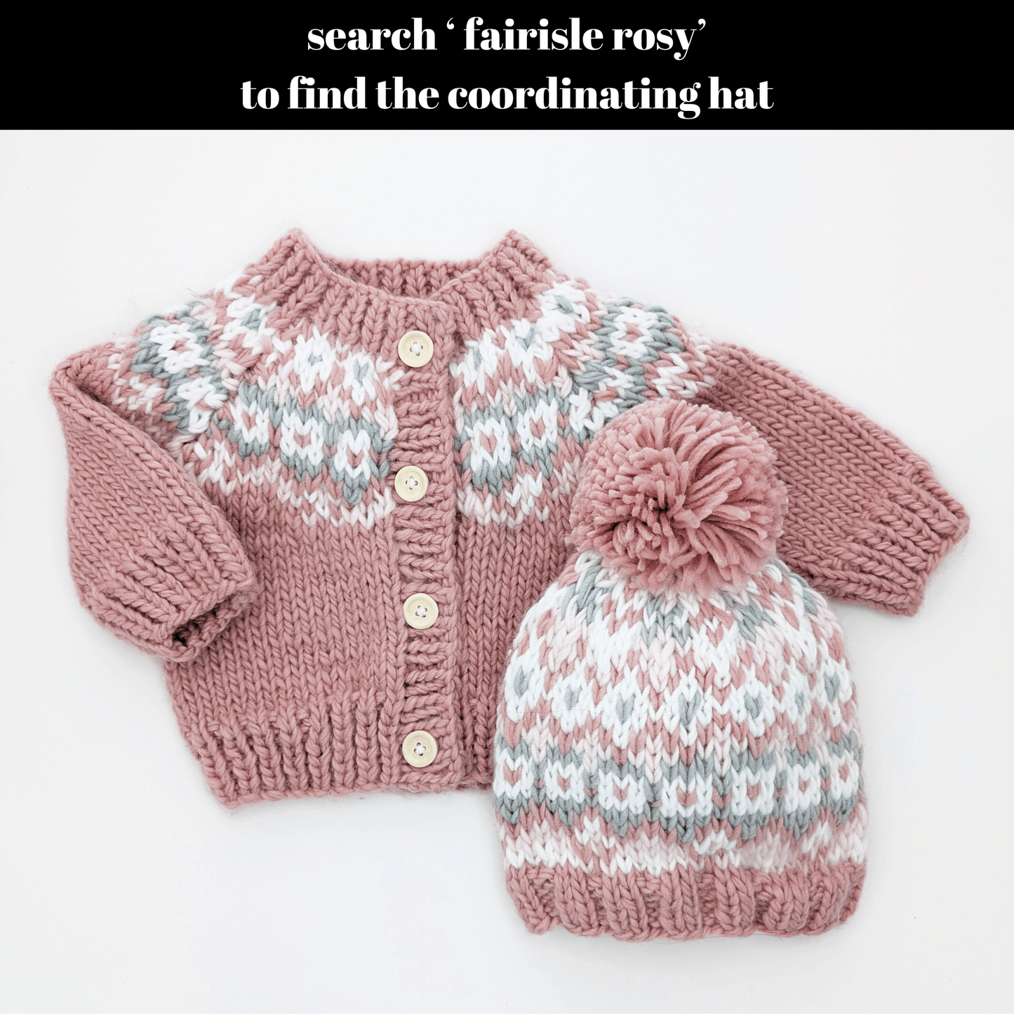 Fairisle Rosy Beanie Hat Baby & Kids - Wild Child Hat CoHuggalugs