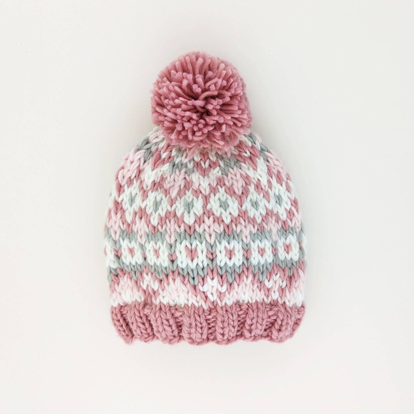 Fairisle Rosy Beanie Hat Baby & Kids - Wild Child Hat CoHuggalugs