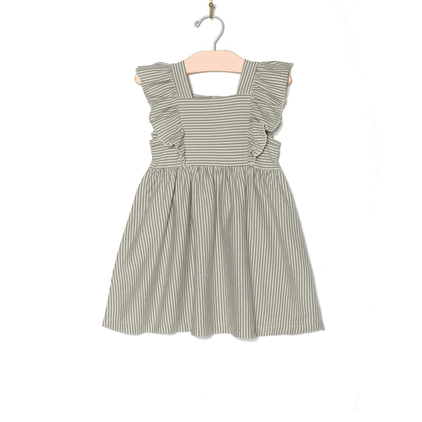 Flutter Tank Dress - Steel Stripe - Wild Child Hat CoCity Mouse Studio
