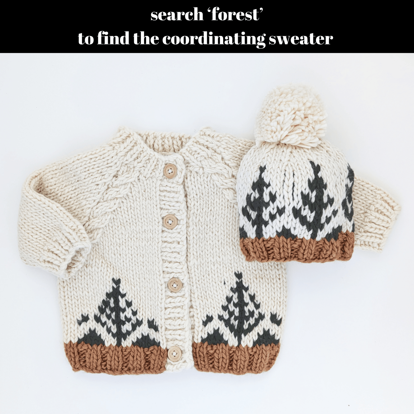 Forest Knit Beanie Hat Baby & Kids - Wild Child Hat CoHuggalugs