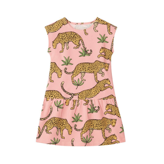 Gaby dress tropical leopard - Wild Child Hat CoThe Striped Cat