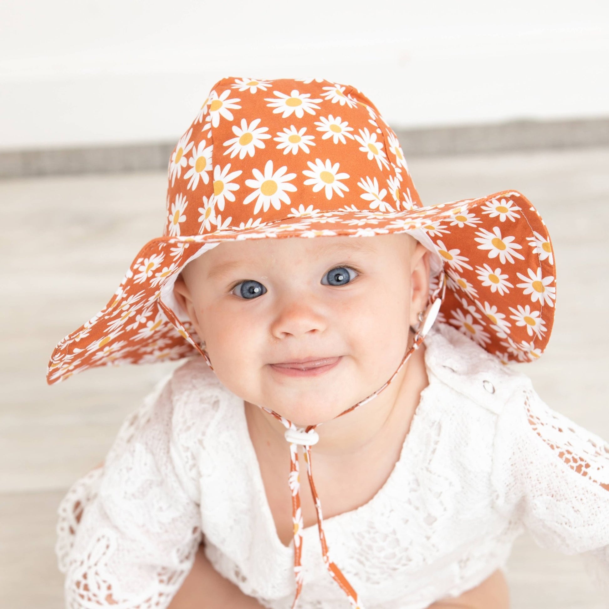 Ginger Daisy Sunhat UPF 50+ Baby & Toddler - Wild Child Hat CoHuggalugsSun Hat